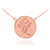 14K Rose Gold Chinese Love Symbol Medallion Necklace