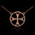 14k Rose Gold Diamond Maltese Cross Necklace