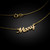 14k Solid Gold Name Script Necklace "Mary"