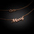 14k Solid Rose Gold Name Script Necklace "Mary"