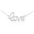 925 Sterling Silver "Love" Script Necklace