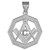 925 Sterling Silver Freemason Octagonal Masonic Pendant