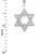 925 Sterling Silver High Polished Star of David Pendant