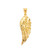 Gold Angel Wing Pendant Necklace