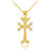 Gold Armenian Cross Pendant Necklace