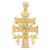 Gold Caravaca Crucifix Cross Pendant
