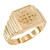 Gold Jerusalem Cross Men's Ring