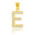Gold Letter "E" Diamond Initial Pendant Necklace
