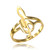 Gold Music Note Dainty Ring