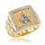 Gold Masonic CZ Ring