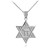 925 Sterling Silver Star of David Chai Necklace