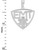 Polished Sterling Silver EMT Emergency Medical Technician Pendant Necklace