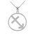 Silver Sagittarius Zodiac Sign Necklace