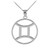 White Gold Gemini Zodiac Necklace