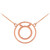 14K Rose Gold Taurus Zodiac Sign Necklace