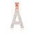 Rose Gold Letter "A" Initial Diamond Monogram Pendant Necklace