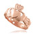 Rose Gold Mens Claddagh Trinity Band Ring