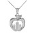 Sterling Silver New York City Big Apple Pendant Necklace