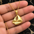 Polished Gold Sail Boat Pendant Necklace