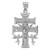Silver Caravaca Crucifix Double Cross Pendant