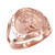 Rose Gold St. Christopher Ring.