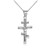 Silver Russian Orthodox Crucifix Pendant Necklace