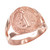 Rose Gold St. Benedict Ring.