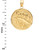 Solid Gold CUBA-USA Medallion Pendant Necklace