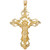 Solid Gold Extra Large Cross INRI Crucifix Pendant