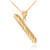 Gold cigar pendant