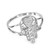 White Gold Hamsa Ring