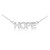Sterling Silver "HOPE" Script Necklace