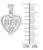 Sterling Silver 3pc 'BFF' Heart Pendant Necklace Set