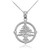 White Gold Cedar Tree Lebanon Diamond necklace