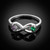 Sterling Silver Dual Heart CZ Birthstone Infinity Ring