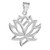 Sterling Silver Lotus Flower Necklace