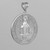 Sterling Silver St. Benedict Coin Medallion Pendant Necklace (M)