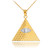 Gold Illuminati All-Seeing-Eye Pyramid Pendant Necklace