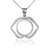 White Gold Ajna Chakra Yoga Pendant Necklace