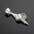 White Gold Conch Shell Pendant Necklace