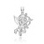 White Gold Cupid Pendant Necklace