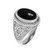 Sterling Silver Star of David Black Onyx Jewish Statement Ring