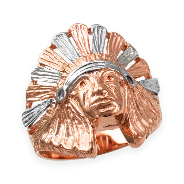 Rose Gold Indian Chief Ring