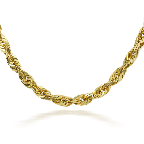 Yellow Gold 3mm Solid Rope Chain