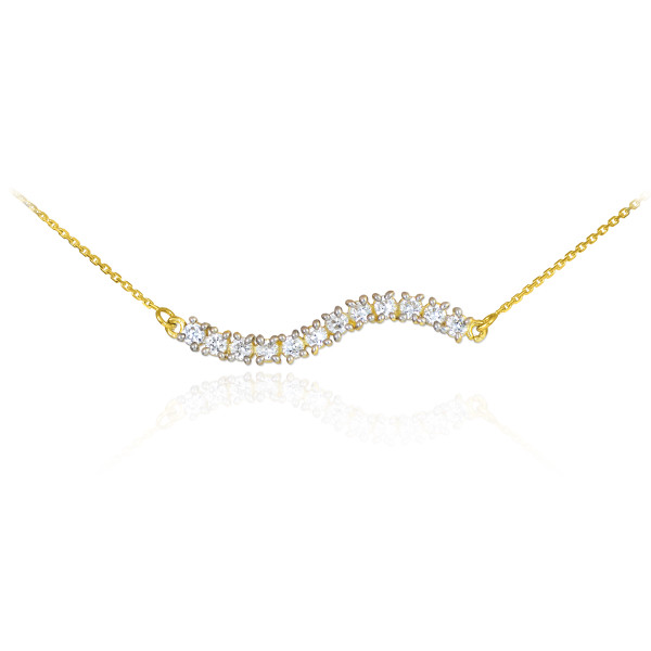 14k Gold Diamond Journey Necklace