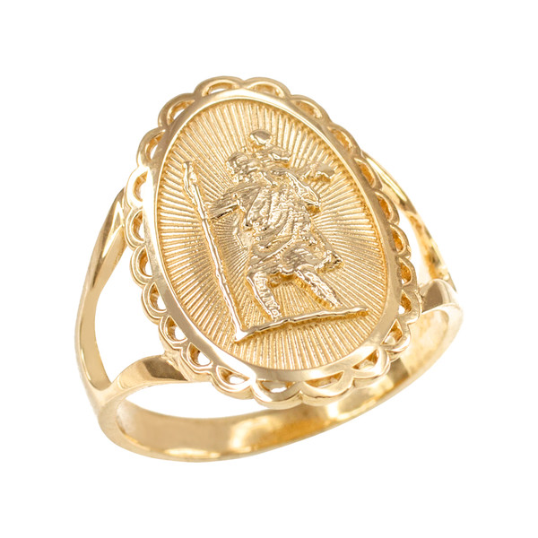 Christina 3 Piece Oval Ring Set- Gold main image 0