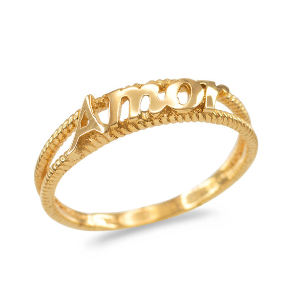 Gold Amor ring