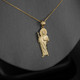 Gold Saint Jude Pendant Necklace | Symbol of Hope and Miracles