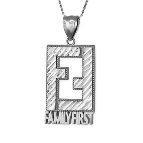 Family First Sterling Silver DC Pendant Necklace