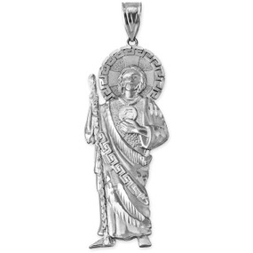 Silver St Jude Pendant for Men